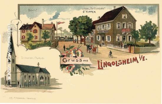 Carte postale de Lingolsheim