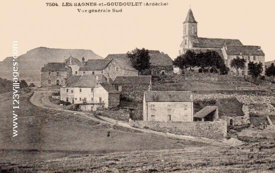 Carte postale de Sagnes-et-Goudoulet