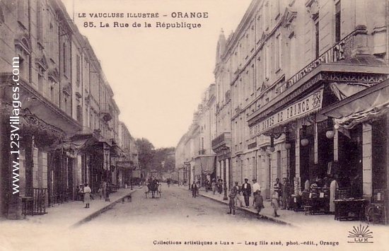 Carte postale de Orange