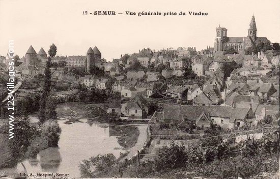 Carte postale de Semur-en-Auxois