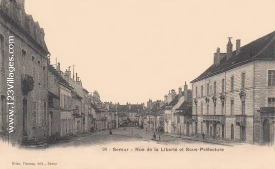 Carte postale de Semur-en-Auxois