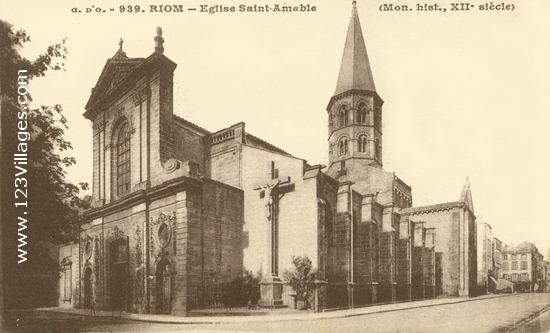 Carte postale de Riom