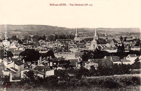 Carte postale de Bar-sur-Aube