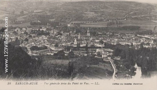 Carte postale de Bar-sur-Aube