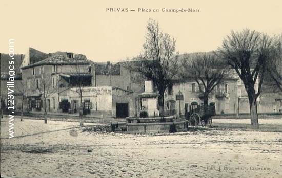 Carte postale de Privas