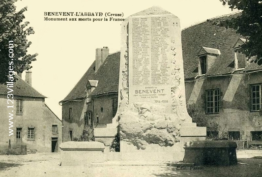 Carte postale de Bénévent-l Abbaye