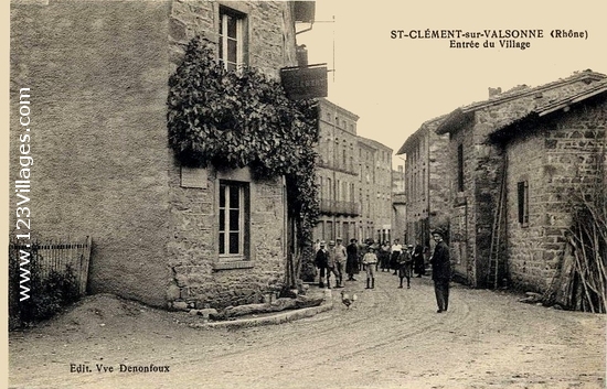 Carte postale de Saint-Clément-sur-Valsonne