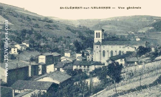 Carte postale de Saint-Clément-sur-Valsonne