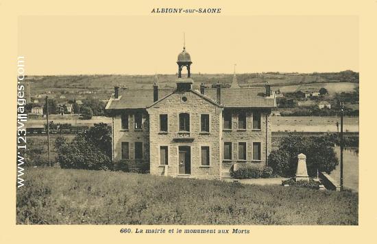 Carte postale de Albigny-sur-Saône