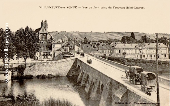 Carte postale de Villeneuve-sur-Yonne