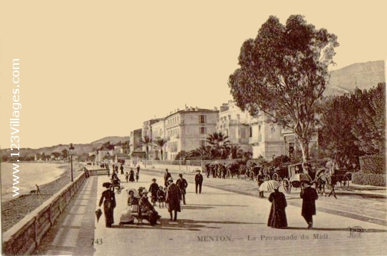 Carte postale de Menton