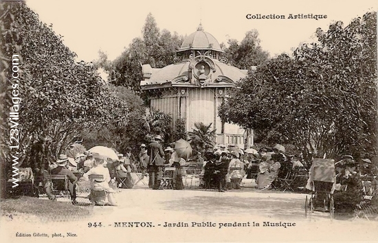 Carte postale de Menton