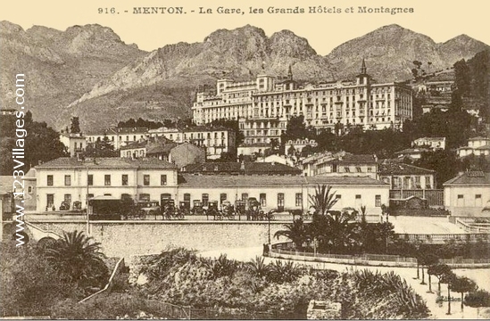 Carte postale de Menton