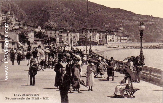 Carte postale de Menton