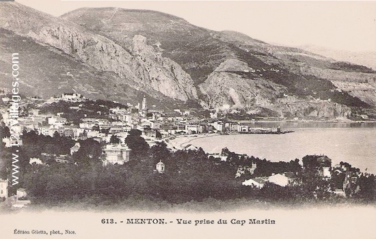 Carte postale de Menton