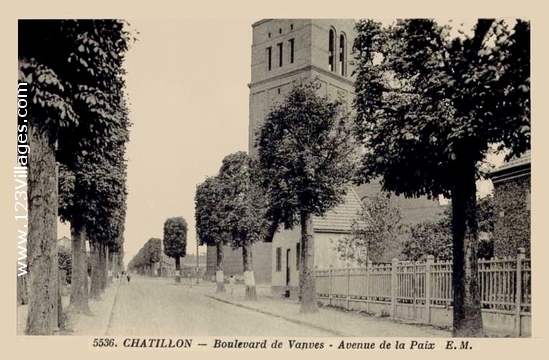 Carte postale de Châtillon