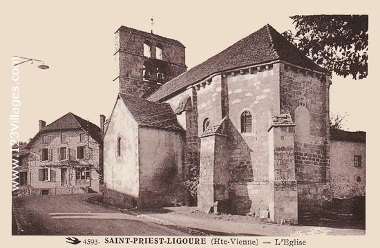 Carte postale de Saint-Priest-Ligoure