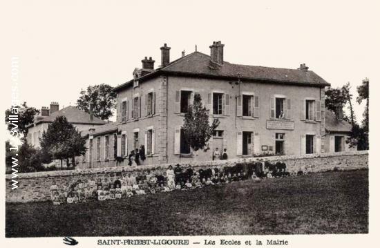 Carte postale de Saint-Priest-Ligoure