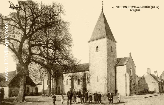 Carte postale de Villeneuve-sur-Cher