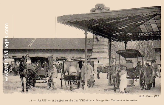 Carte postale de Paris 19ème arrondissement