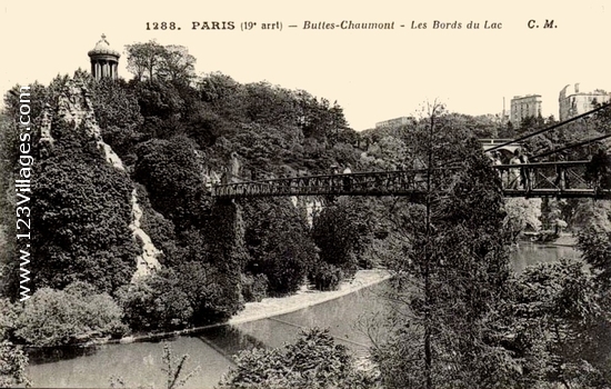 Carte postale de Paris 19ème arrondissement