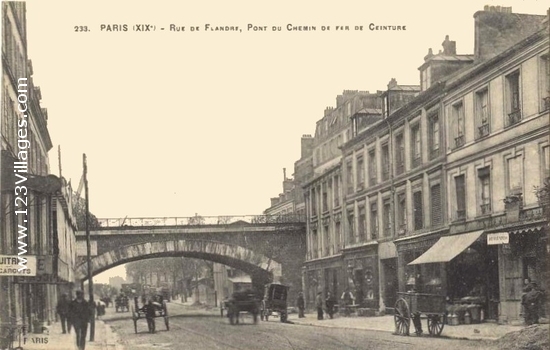 Carte postale de Paris 19ème arrondissement