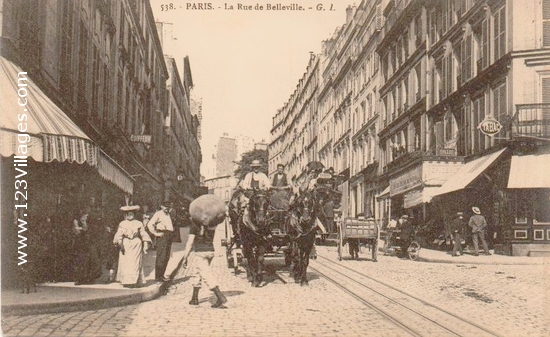 Carte postale de Paris 20ème arrondissement 