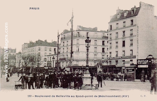 Carte postale de Paris 20ème arrondissement 