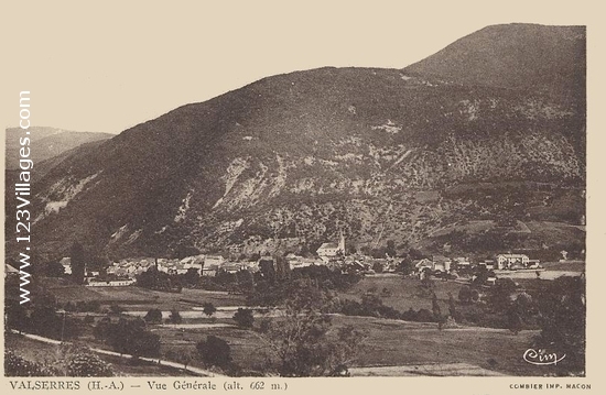 Carte postale de Valserres