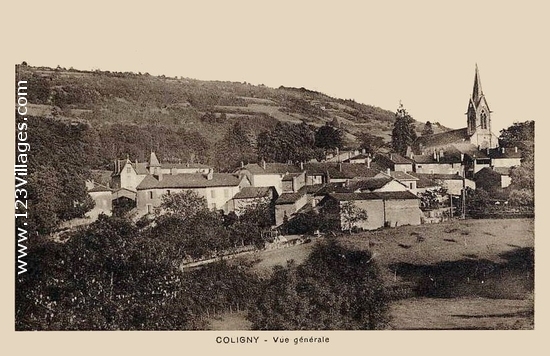 Carte postale de Coligny