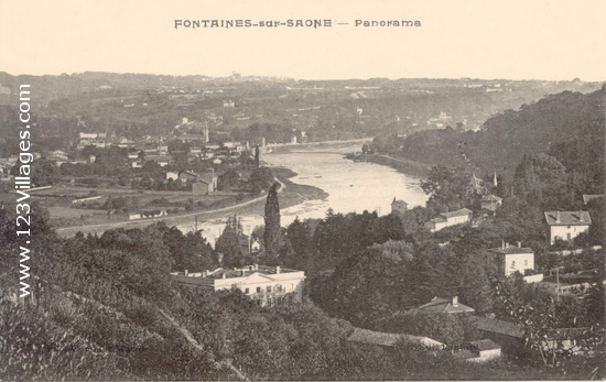 Carte postale de Fontaines-sur-Saône