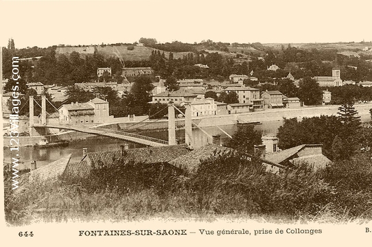 Carte postale de Fontaines-sur-Saône