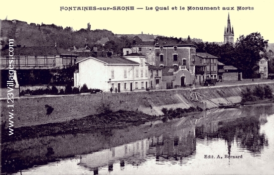 Carte postale de Fontaines-sur-Saône