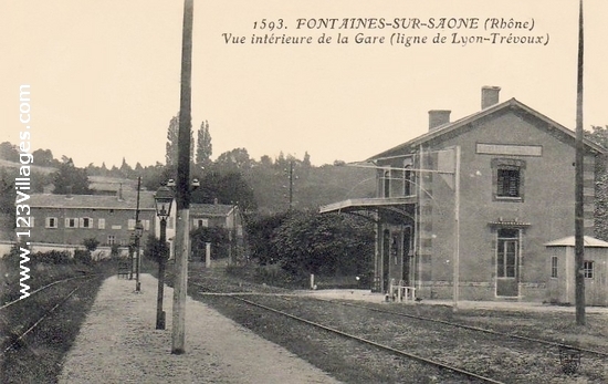 Carte postale de Fontaines-sur-Saône