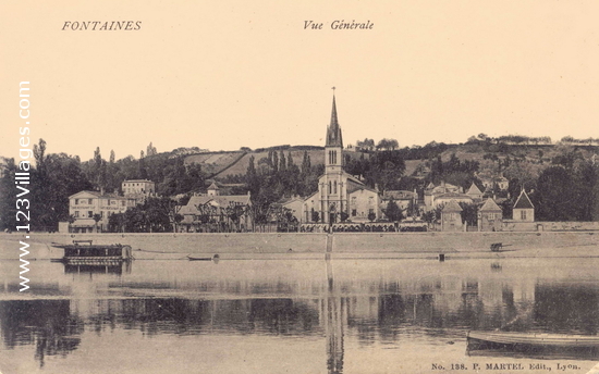 Carte postale de Fontaines-sur-Saône