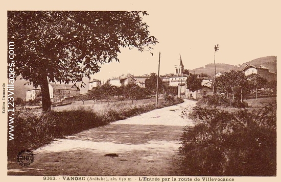 Carte postale de Vanosc