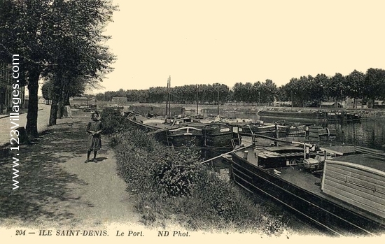 Carte postale de île-Saint-Denis