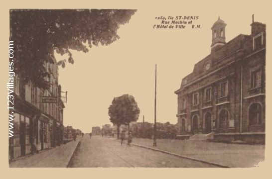 Carte postale de île-Saint-Denis