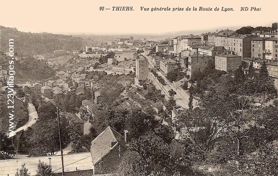 Carte postale de Thiers