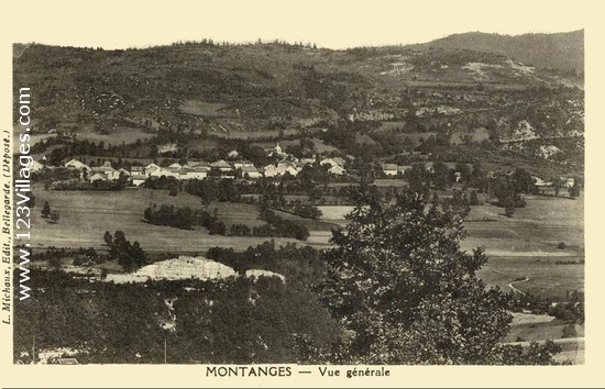 Carte postale de Montanges