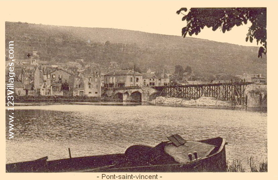 Carte postale de Pont-Saint-Vincent