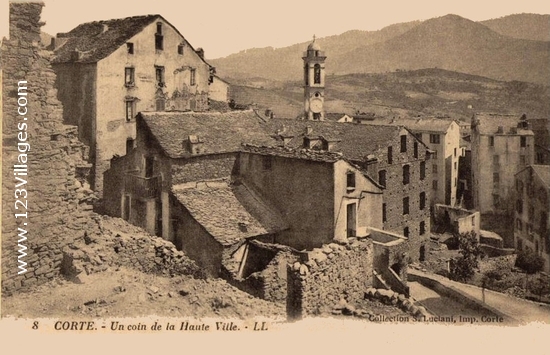 Carte postale de Corte