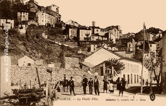 Carte postale de Corte