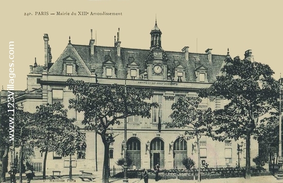 Carte postale de Paris 13ème arrondissement 