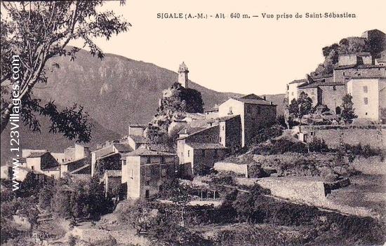 Carte postale de Sigale