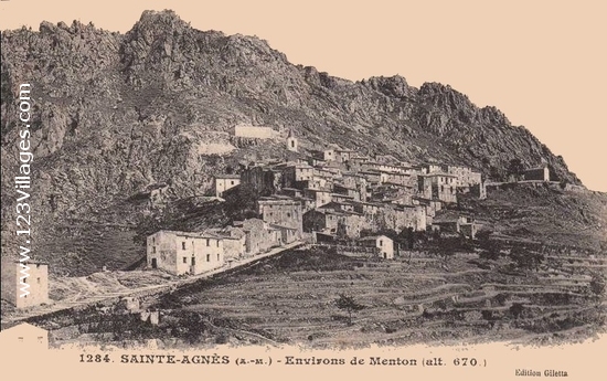 Carte postale de Sainte-Agnès