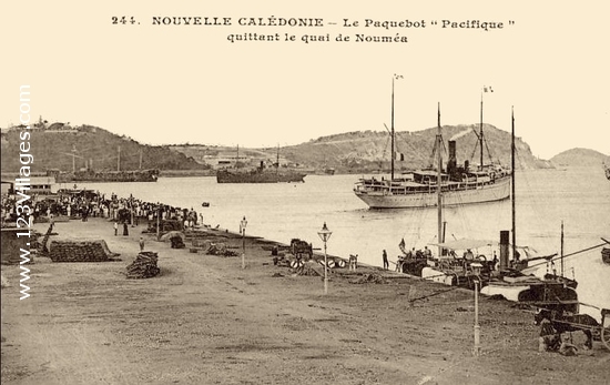 Carte postale de Nouméa,