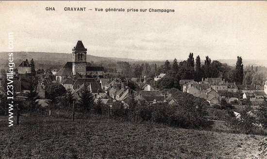 Carte postale de Cravant