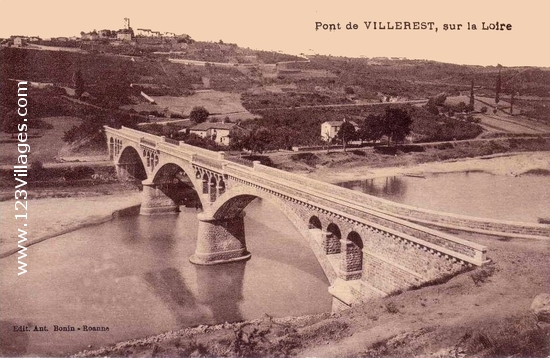 Carte postale de Villerest