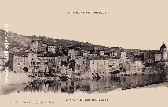 Carte postale de Lanas